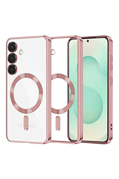 Techsuit Πολυτελής θήκη για Samsung Galaxy S25 Plus Luxury Crystal MagSafe, ροζ