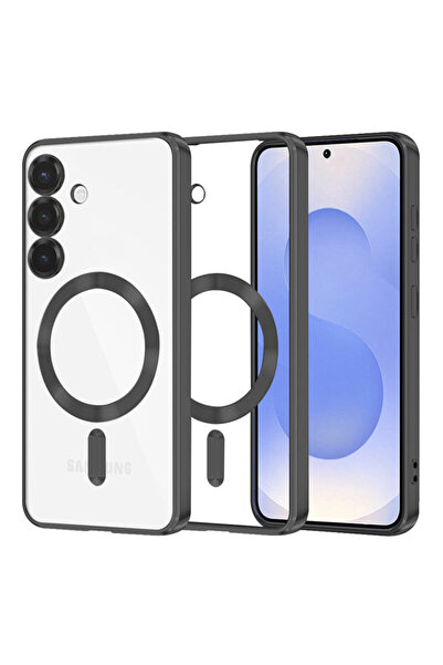 Techsuit Πολυτελής θήκη για Samsung Galaxy S25 Luxury Crystal MagSafe, μαύρη