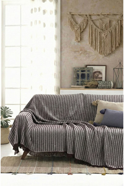 rellhome Cotton Fringed Sofa Cover Multi-Purpose Cover |   Sofa Shawl |   Sof...