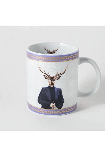 VITELLI DUBAI كوب قهوة بورسلين بتصميم رجل الغزال