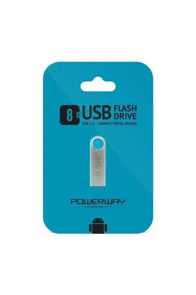 Epilons ﻿ Powerway Pw-8Gb 8 Gb USB 2.0 Mini Metal Flash Memory
