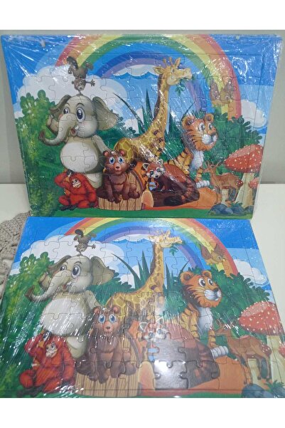 KILIÇ Desenli Resimli Büyük Boy Puzzle 4 Adet