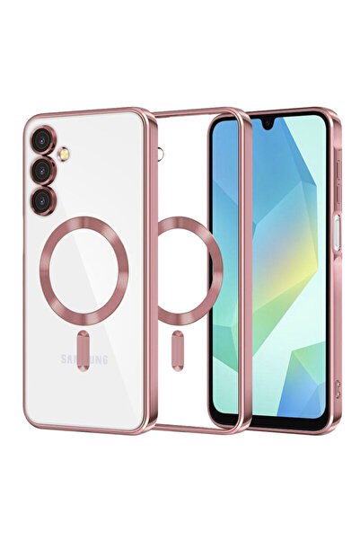 Techsuit Πολυτελής θήκη για Samsung Galaxy A16 4G Luxury Crystal MagSafe, ροζ