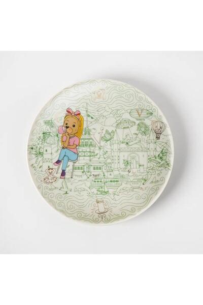 VITELLI DUBAI Istanbul Maiden's Tower 20 Cm Porcelain Plate