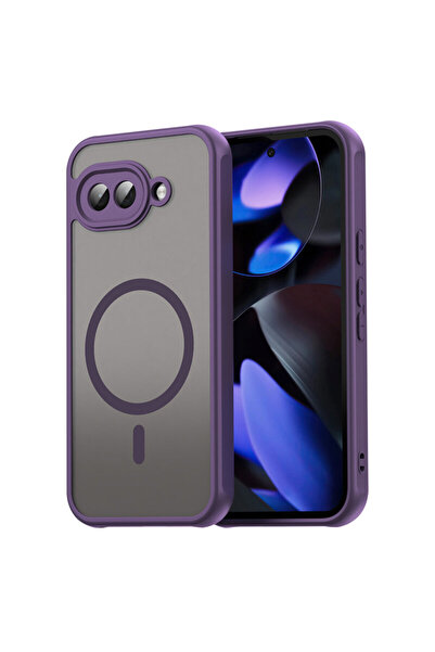 Techsuit Google Pixel 9a HaloFrost II MagSafe, лилав