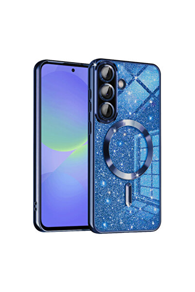 Techsuit Θήκη Premium για Samsung Galaxy A36 5G Luxury Glitter MagSafe, Μπλε