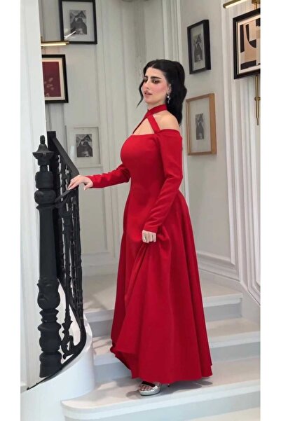 LATEANA Red Barbie dress for women