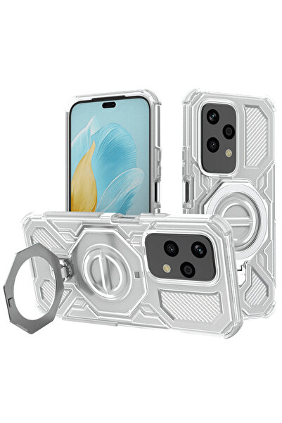 Techsuit Husa Honor 200 Lite Carbon Shield PRO, albă