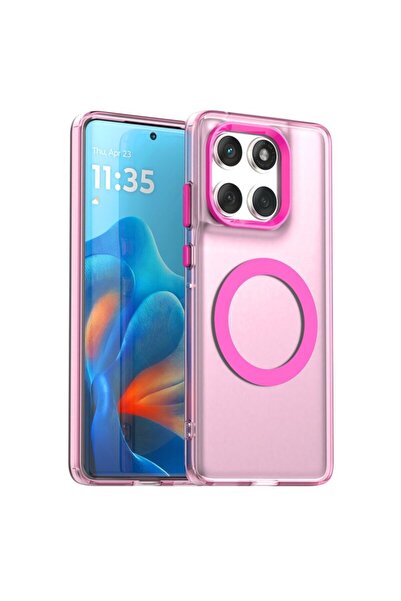 Techsuit Husa CandyCarcasă MagSafe pentru Motorola Edge 60, roz