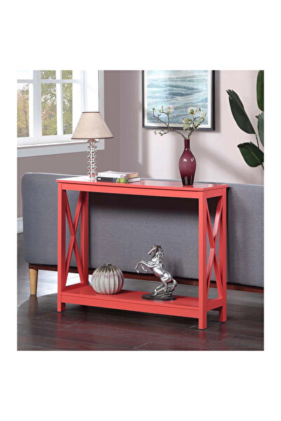 Poyraz Furniture Accessory Raflı Konsol Masa, Koridor Yanı, Salon, Antre, Hol...