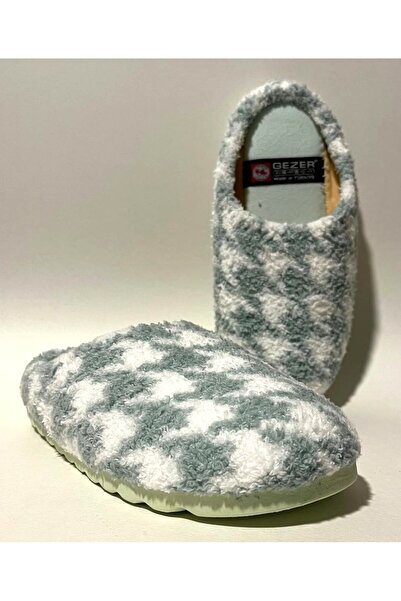 GEZER Snowflake Patterned Mint White Comfortable and Lightweight Unisex Winte...
