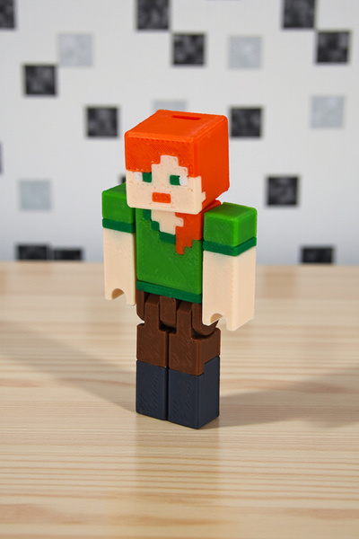 Hunga Minecraft | Alex Hareketli Figür | Oyuncak