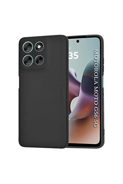 Techsuit Silicone Case for Motorola Moto G56 SoftFlex, Black