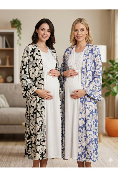 Lohussa New Season Blue Floral Patterned Woven Special Design Summer Short Ma...