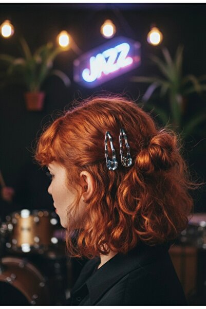 CeyShe Pinterest 2-Pack Shiny Gray Wavy Imported Silver Plated Thick Metal Sn...