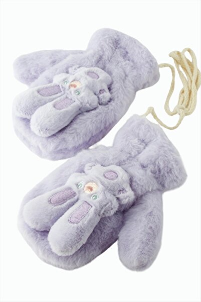 Generic Brand Rabbit Wool Fleece Lined Children's Gloves