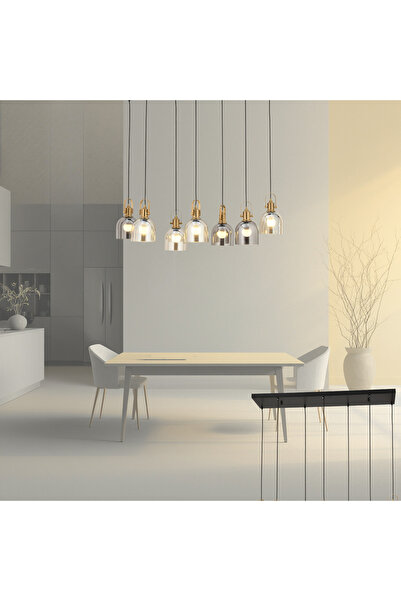 LampaLuce Zaira Modern Tasarım Salon Aydınlatması Sarkıt Yemek Masası Üzeri A...