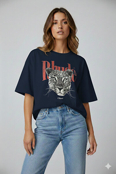 Mayer Butik Unisex Men/Women Rhude Leopard Colorful Custom Printed Cotton Ove...