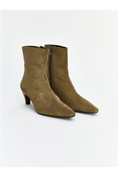 LC Waikiki Green Pointed Toe Women's Heeled Boots