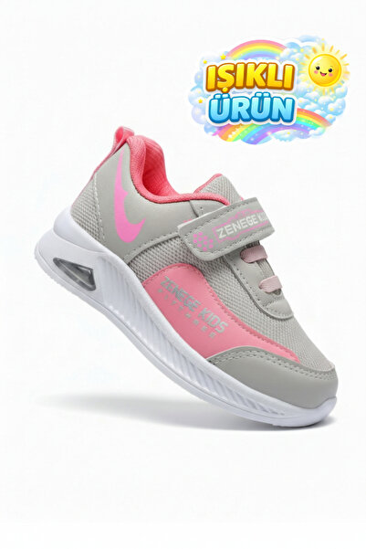 ZENEGE أحذية رياضية مضيئة للأطفال للجنسين (بنات وأولاد) مع شريط فيلكرو لتثبيت...