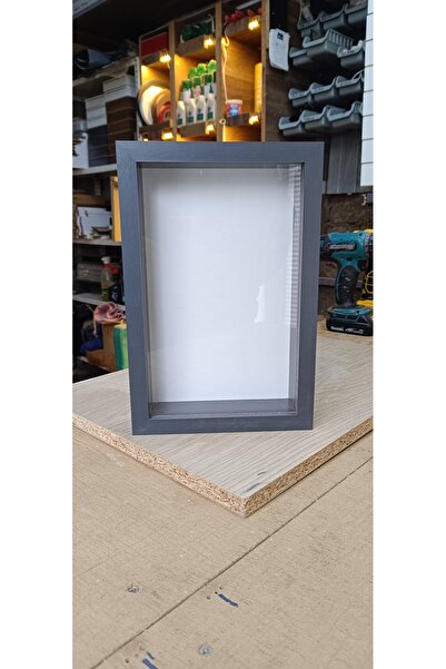 EMASS anı çerçevesi kuru gül ahşap çiçek Çerçevesi 30x20 antrasit plastik camlı