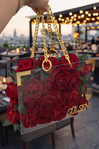 Mgs Mgsdizayn çanta gül hediyelik arajman