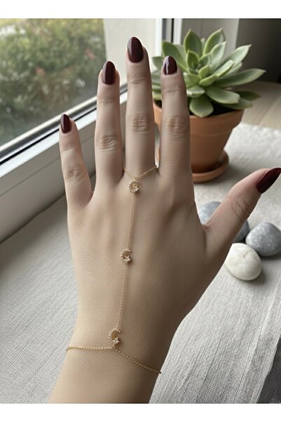 stainless steell Çelik kararmayan Ay Yıldızlı Gold Şahmeran