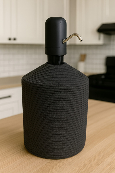 Efuliz Home Jute Straw Look Water Bottle Cover, Stylish and Natural Water Dis...