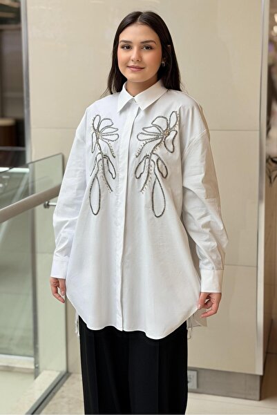 Ghisa Floral Beaded Embroidered Shirt