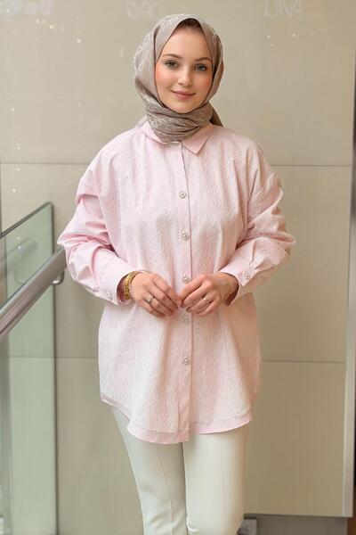 Ghisa Lace Striped Front Shirt