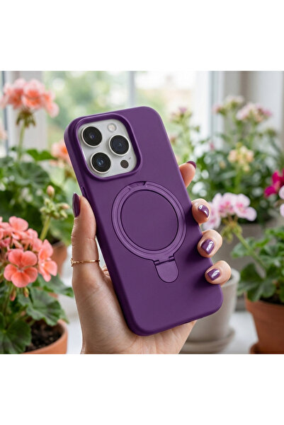 cepmoda غطاء سيليكون متوافق مع سامسونج جالاكسي S25 ألترا مع حامل حلقي - أرجوا...