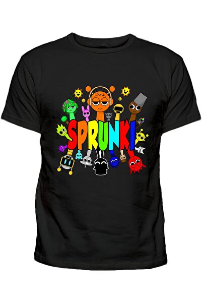 Efendioğlu Design Παιδικό βαμβακερό μπλουζάκι με κοντό μανίκι και στάμπα SPUNKİ