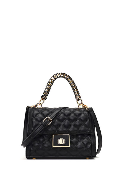 Derimod Women's Black Long Strap Quilted Shoulder Bag 26Pbd2625Kp