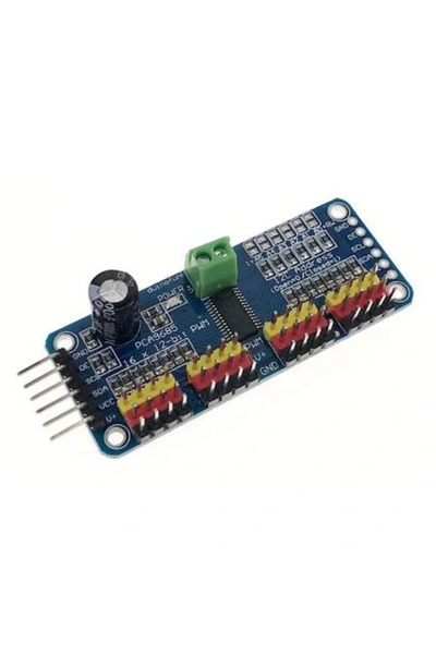 Genel Markalar PCA9685 16 Kanal 12 Bit PWM - Servo Motor Sürücü Devresi I2C M...