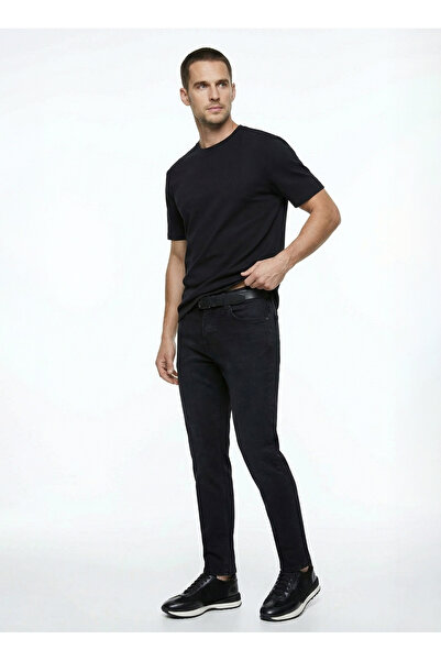 Fabrika Normal Bel Normal Paça Slim Fit Antrasit Erkek Denim Pantolon F6SM-PN...