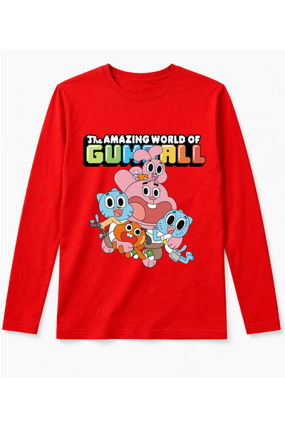 Efendioğlu Design Μακρυμάνικο μπλουζάκι Gumball the amazing world of με στάμπ...