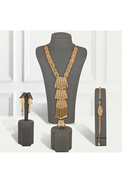 Generic طقم بديل الذهب شعاع الشمس لايسبب الحساسيه