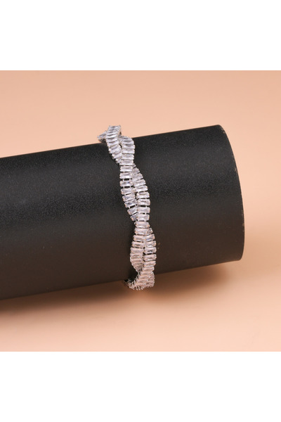 Generic أسورة بديل الذهب بريق الألماس لايسبب الحساسيه