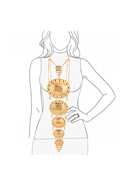 Generic طقم بديل الذهب كرسي جابر 5 دور لايسبب الحساسيه