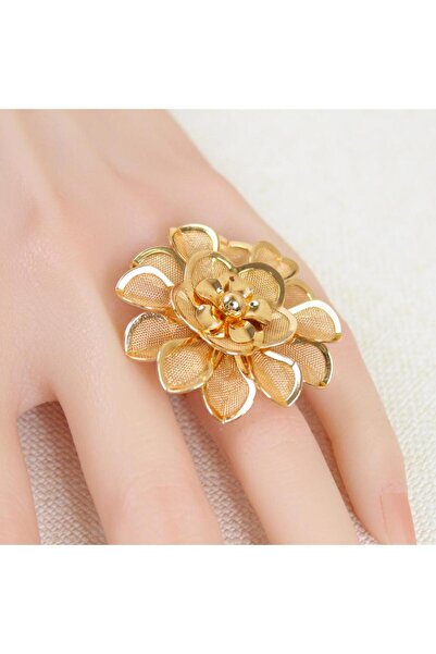 Generic خاتم بديل الذهب زهرة الأفق - مقاس يأتي الخاتم مفتوح من الخلف يناسب جم...