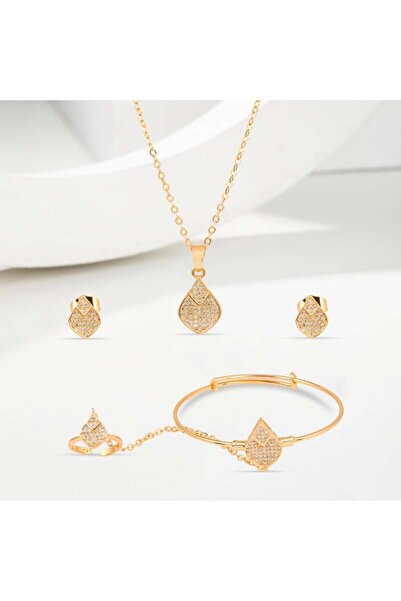 Generic طقم اطفال بديل الذهب لؤلؤة صمم خصيصا للأميرات الصغار!