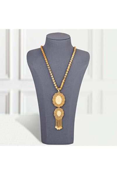 Generic عقد بديل الذهب الزهور المعلقة لايسبب الحساسيه