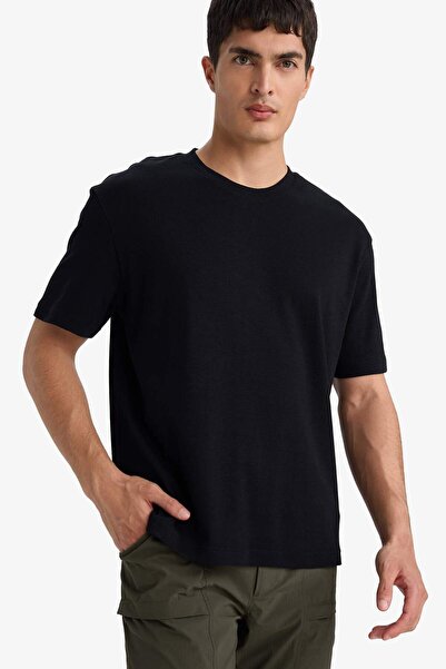 DeFacto 100% Cotton Basic T-Shirt E7961Ax26Sp