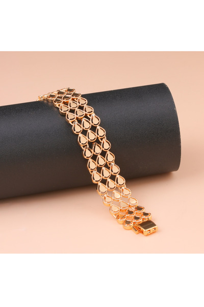 Generic أسورة بديل الذهب لمسة الملكة لايسبب الحساسيه