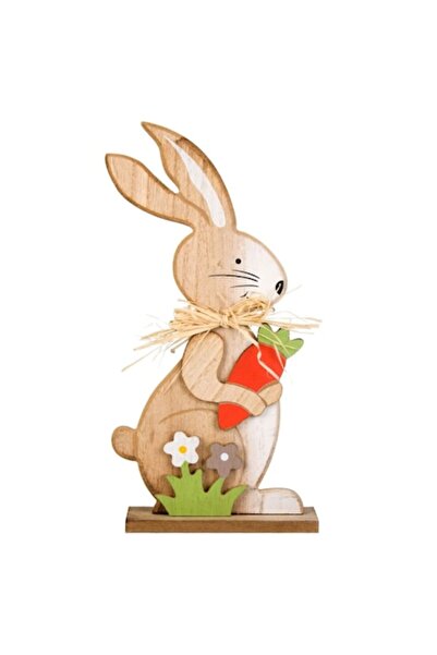 OEM Figurină decorativă de masă de Paște cu iepure și morcov