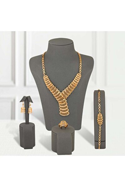 Generic طقم بديل الذهب السلم الذهبي لايسبب الحساسيه