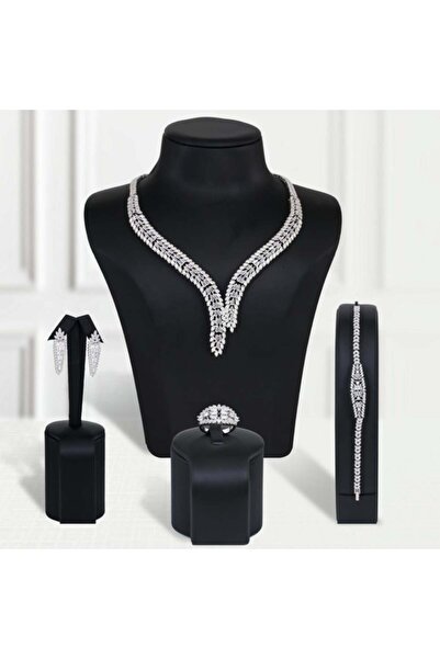 Generic طقم بديل الذهب السحر الفضي لايسبب الحساسيه