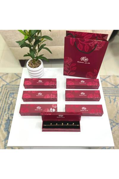 Generic توزيعات 6 اساور بديل الذهب التاج 6 حبات