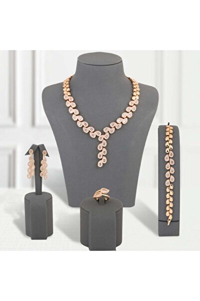 Generic طقم بديل الذهب أوراق الماس