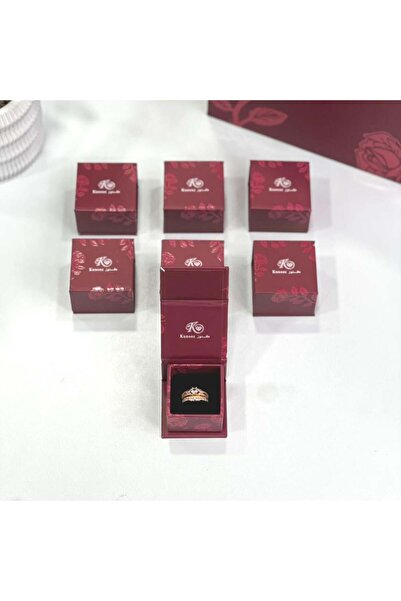 Generic توزيعات6 خواتم بديل الذهب تونز الزركون 6 حبات